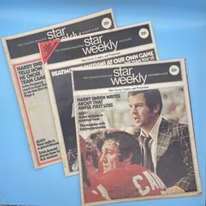 Toronto Star Weekly - 1972 Summit Series Issues Lot of 3