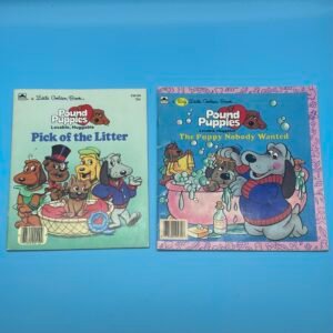Pound Puppies Little Golden Book Lot from 1986