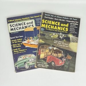 Science and Mechanics Magazine - 2 issues from the 1950s and 1960s