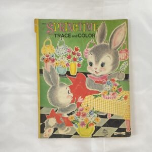 Springtime Trace and Color - Artcraft Coloring Book 1960s