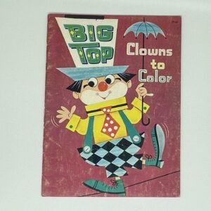 Big Top Clowns to Color 1967 colouring book