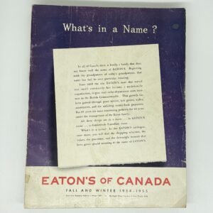 Eaton's 1954 Catalogue - Fall and Winter