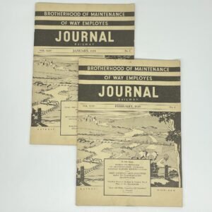 Brotherhood of Maintenance of Way Employees Journal - Lot of 2 from 1935