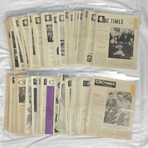 CBC Times - 54 Prairie Edition issues from 1953-1958