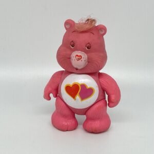 Care Bears - Vintage Love-a-Lot Bear 3” poseable figure