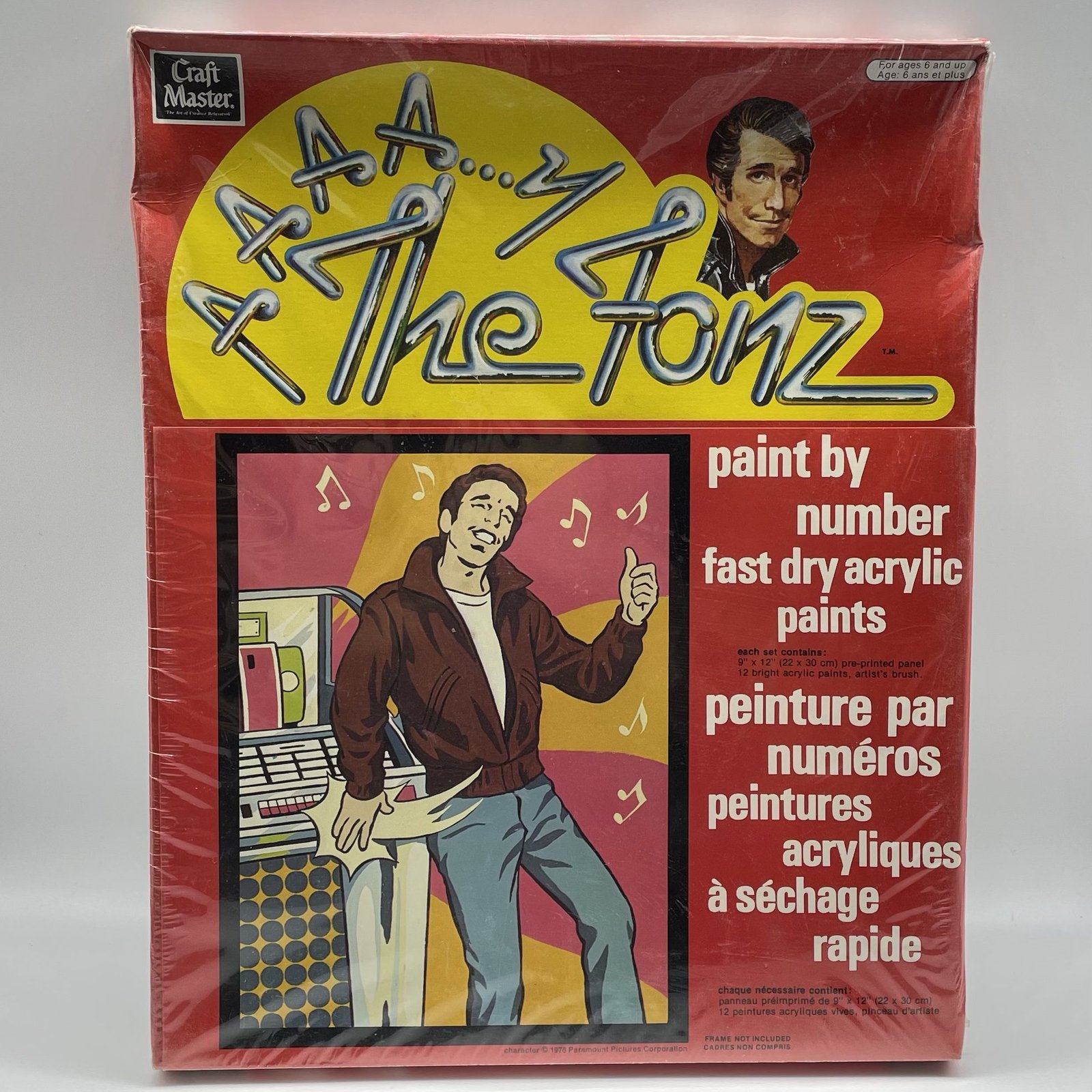 Happy Days - The Fonz 1976 Paint By Number Set (sealed)