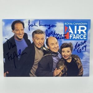 Royal Canadian Air Farce autographed postcard 1990s