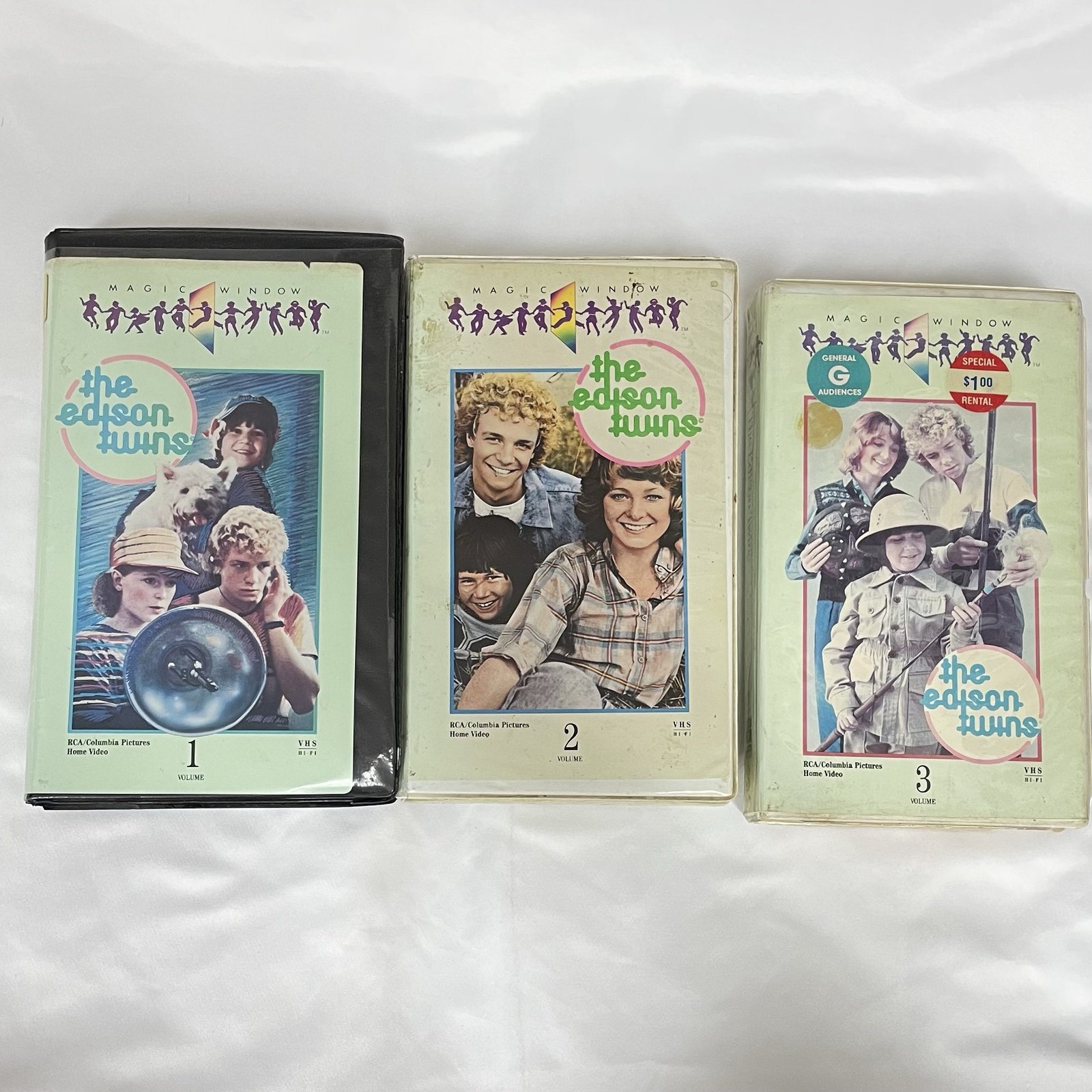 Edison Twins - Volumes 1-3 VHS tapes