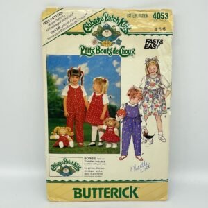 Cabbage Patch Kids - Butterick Pattern #4056 from 1986