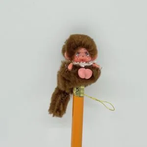 Monchhichi Pencil With Topper (brown)
