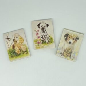 Vintage Miniature Notepads with dogs made by Gee Pap