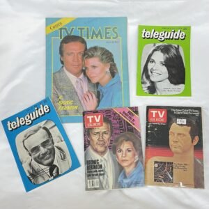 Six Million Dollar Man/Bionic Woman - TV Magazine Lot of 5 issues from 1976-1987