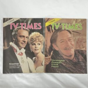 Christopher Plummer - TV Magazine Lot of 2 issues from 1982-1986