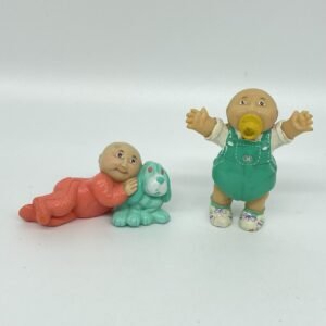 Cabbage Patch Kids - 2 Baby PVC Figures 1984 Lot 1