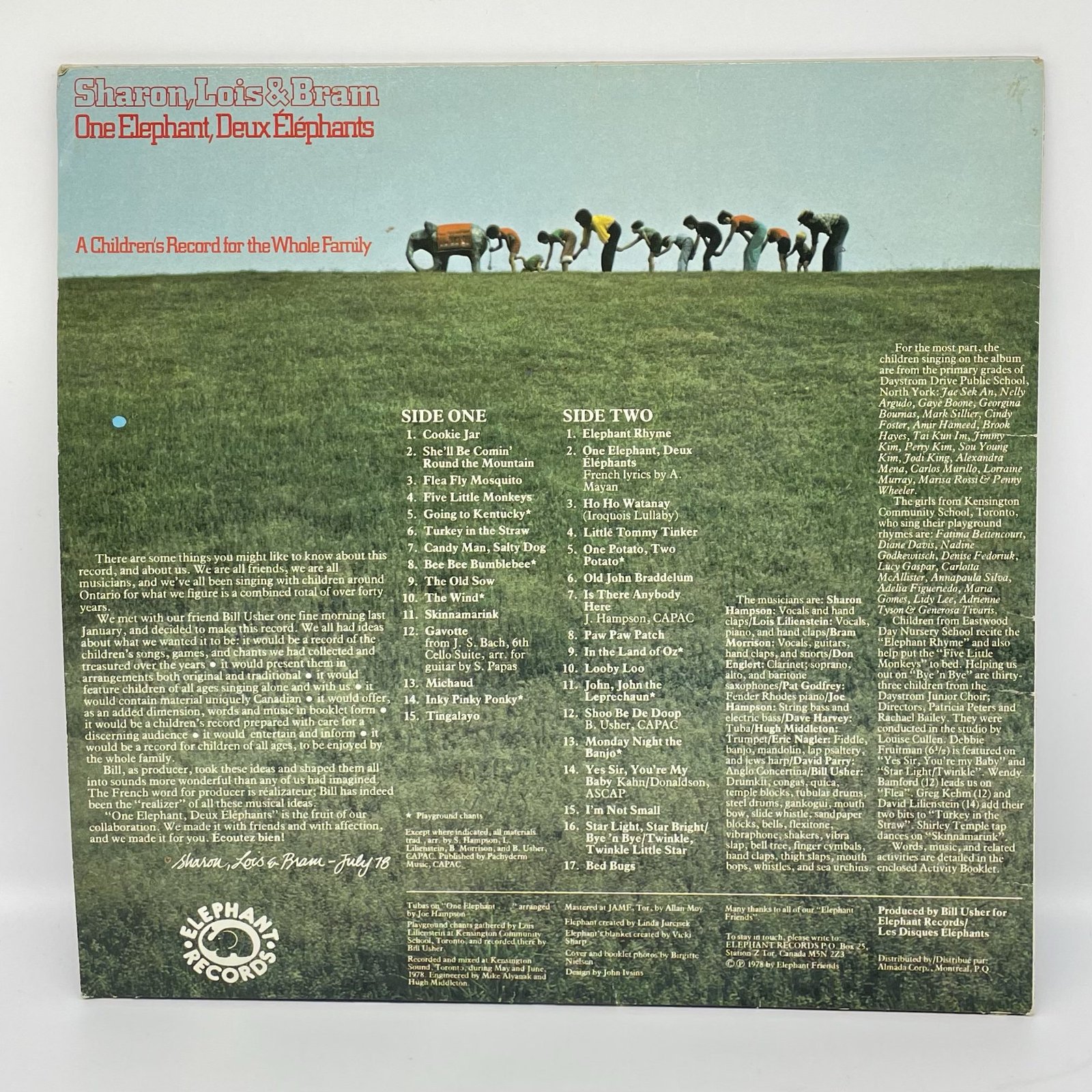 Sharon Lois and Bram - Lot of 3 LPs from 1978-1980 - Image 6