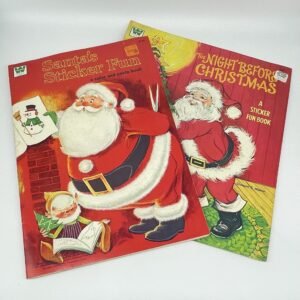 Christmas Sticker Fun Books 1974