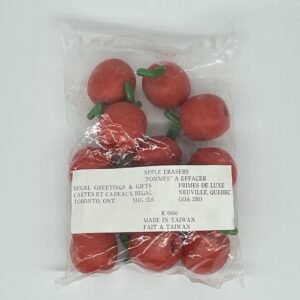 Vintage Apple Penciltop Erasers 1980s