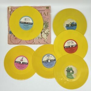 Golden Records - Yellow vinyl 7” lot of 6 from 1950s