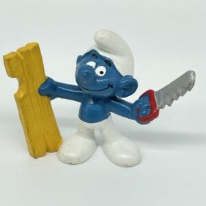 Smurfs - Vintage Carpenter Smurf Figurine #20112