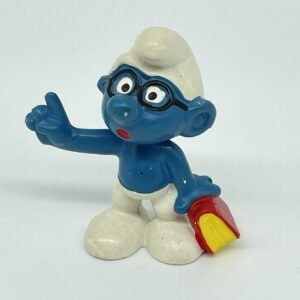 Smurfs - Vintage Bookworm Brainy Smurf Figurine #20094