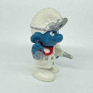 Smurfs - Vintage Doctor Smurf Figurine #20037 (blue thermometer)