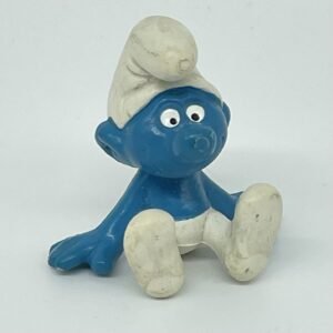 Smurfs - Vintage Sitting Smurf Figurine #20026