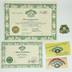 Cabbage Patch Kids Birth Certificate and Adoption 1983/1984