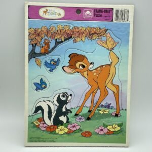 Bambi Golden Frame Tray Puzzle 1980s
