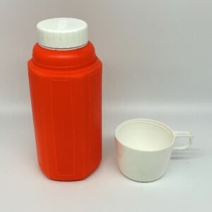 Vintage Lunch Box Thermos Orange version 3