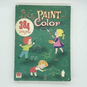 Let’s Paint and Color - huge Whitman coloring book 1970