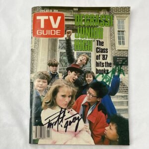 Degrassi Junior High School- TV Guide Jan 17 1987 with 2 autographs