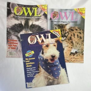 Owl Magazine 1988 Lot of 3