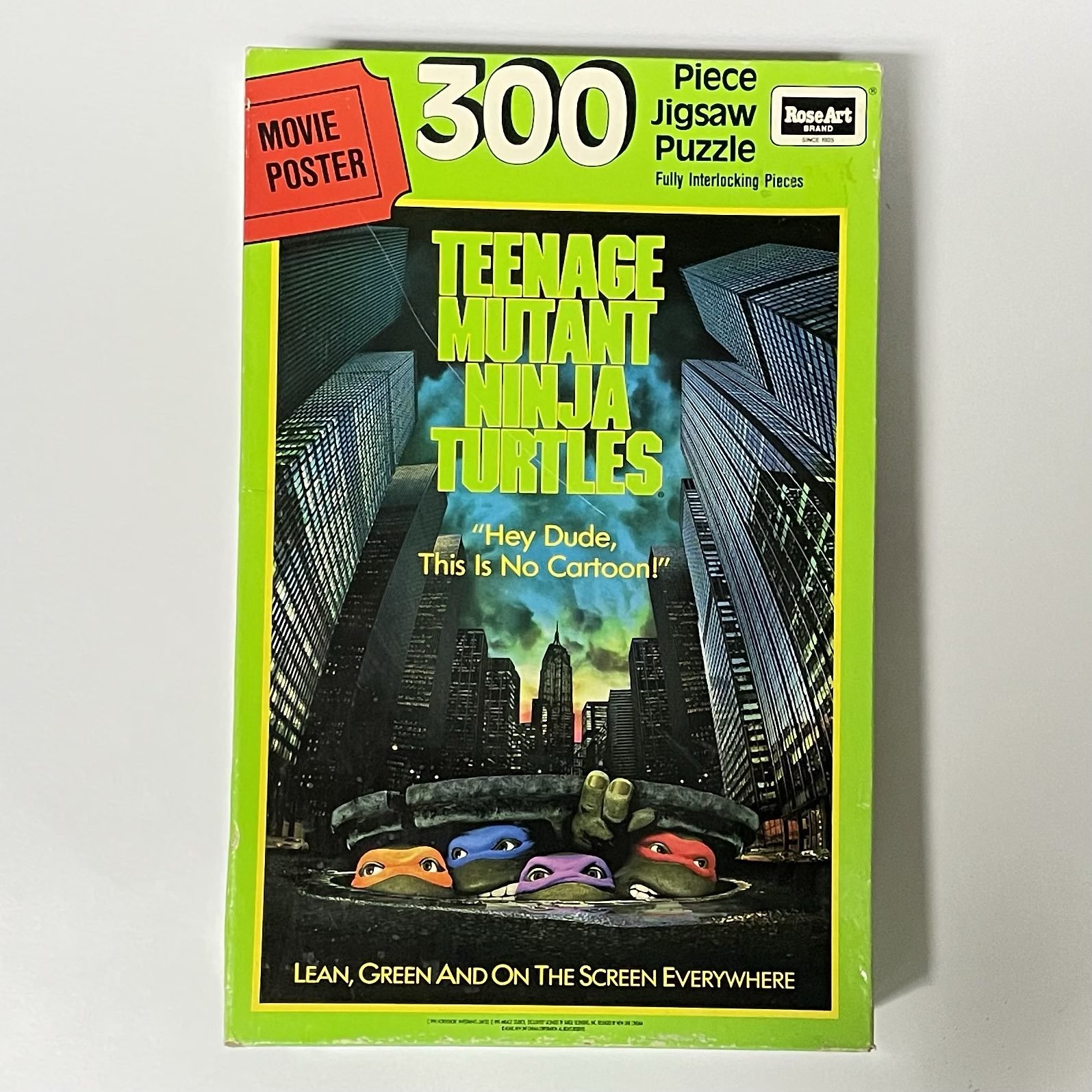 Teenage Mutant Ninja Turtles 300-piece jigsaw puzzle 1990 unopened