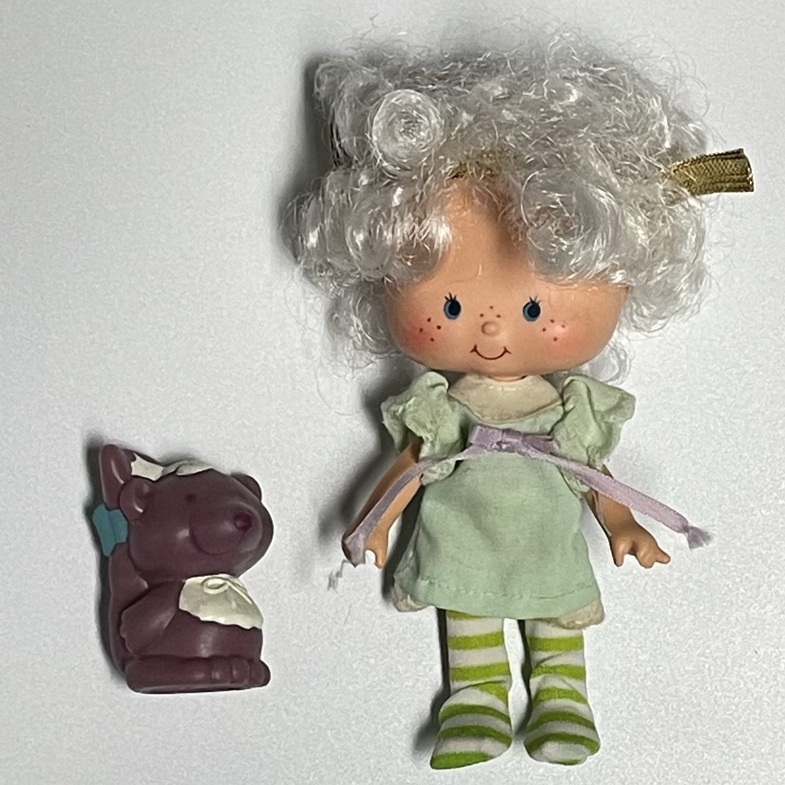 Strawberry Shortcake - 1980s Angel Cake Doll and Soufflé Skunk