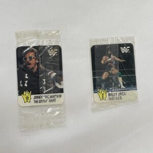 Hostess WWF Wrestlemania IV 1988 Sticker Lot of 2