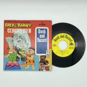 Fred & Barney Circus Fun read-along book with record 1974