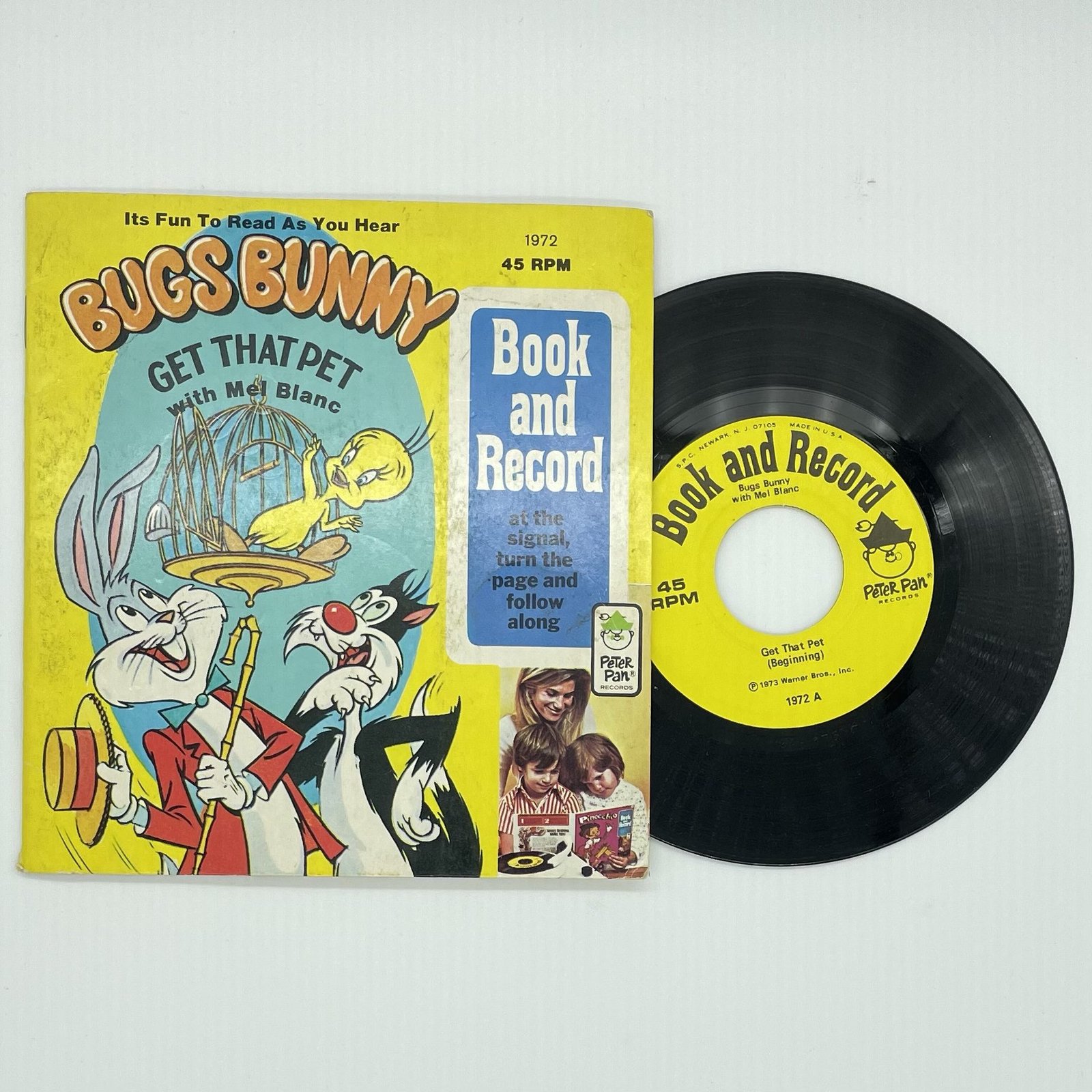 Bugs Bunny - Get That Pet read-along book and record 1973