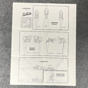Exercise with Barbie Poster 1980s