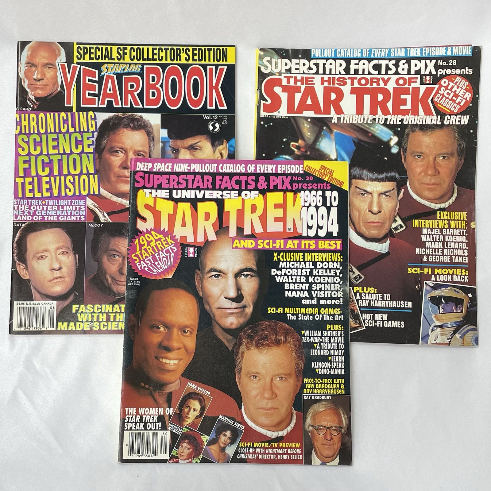 Star Trek Magazine Lot From 1993-1994