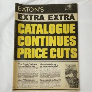 Eaton's 1975 Fall Catalogue Extra (newsprint)