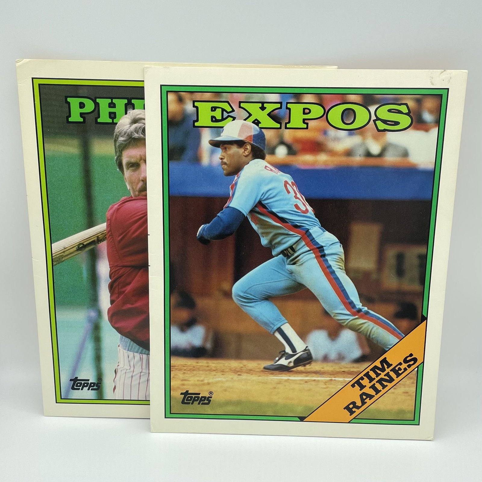 Topps 1988 Baseball Duo-tang lot - Tim Raines and Mike Schmidt