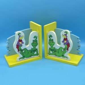 Dr. Seuss Grinch Vintage Bookend Set
