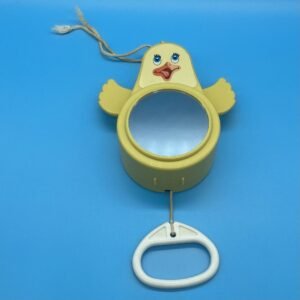 Tomy Yellow Duckling Crib Music Pull String Toy 1981