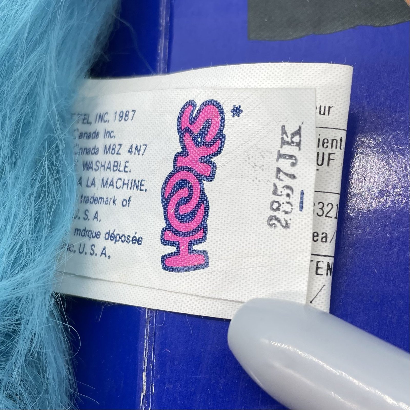 Mattel Hooks - Loony Racoony Plush in original box from 1987 - Image 4