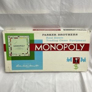 Monopoly Board Game 1961 With Wooden Tokens