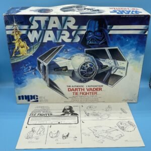 Darth Vader Tie Fighter 1978 Model Kit Box and Instructions Only