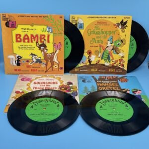 Disney read-along books and records 1960s lot 3