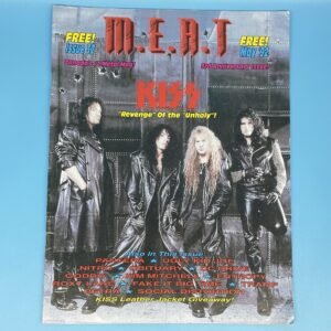 M.E.A.T. Magazine May 1992 KISS Cover