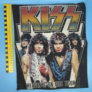 KISS Heaven’s On Fire Tour 15” x 12” Back Patch 1984