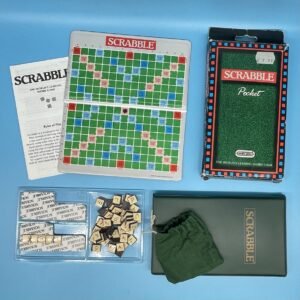 Scrabble Magnetic Pocket Travel Game from England 1992 Complete